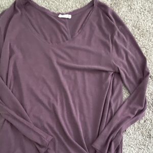 Loose fitted ribbed long sleeve